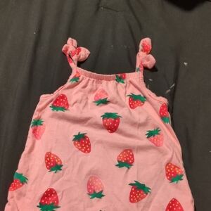 Old Navy Pink Dress with Strawberry Pattern